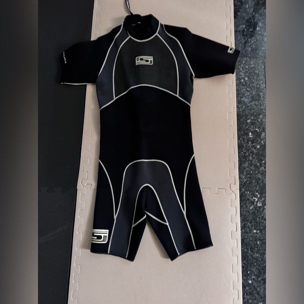 Slippery When Wet Black And Grey Large Reform Wetsuit